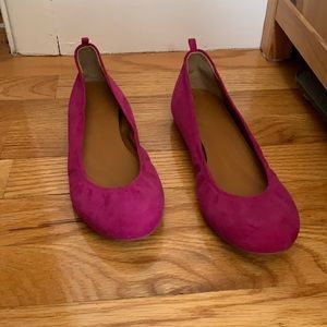 Jcrew pink ballet flats mint condition